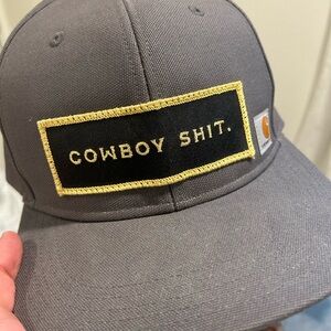 Carhartt Gray Snapback Hat with Bold Patch